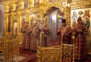 Всенощное бдение в Свято-Троицком кафедральном соборе г.Саратова