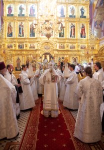 Всенощное бдение в Свято-Троицком кафедральном соборе г. Саратова
