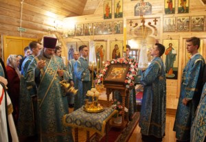 Всенощное бдение в храме в честь Рождества Пресвятой Богородицы г. Саратова
