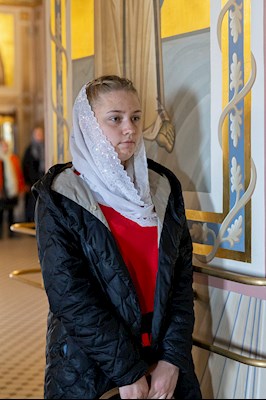 Божественная литургия в Свято-Троицком кафедральном соборе г. Саратова