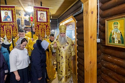 Великое освящение храма Казанской иконы Божией Матери г. Вольска и Божественная литургия в новоосвященном храме