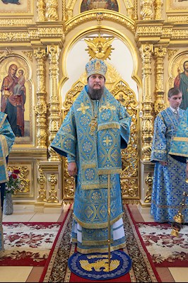Божественная литургия в храме в честь Казанской иконы Божией Матери г. Саратова
