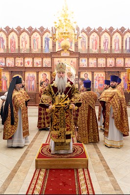 Божественная литургия в храме во имя святых благоверных князей страстотерпцев Бориса и Глеба г. Саратова