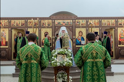 Всенощное бдение в храме преподобного Сергия Радонежского г. Саратова