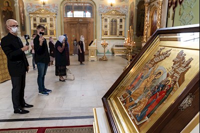 Всенощное бдение в храме Покрова Пресвятой Богородицы г. Саратова