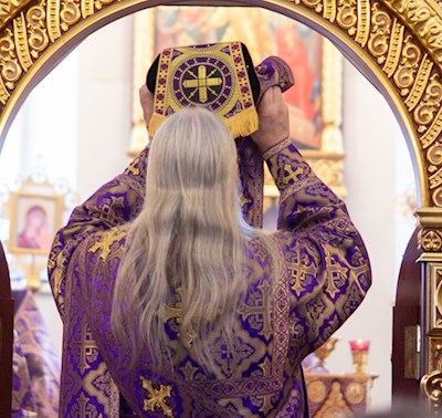 Литургия в храме великомученика Георгия Победоносца г. Саратова