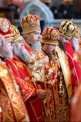 Митрополит Игнатий принял участие в Божественной литургии в Храме Христа Спасителя