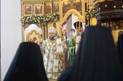Митрополит Игнатий совершил Божественную литургию в Иоанновском женском монастыре в пос. Алексеевка Хвалынского района