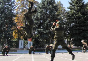 Священник поздравил курсантов с принятием военной присяги