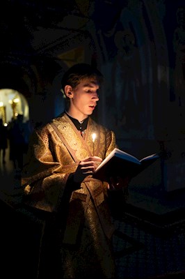 Всенощное бдение в Свято-Троицком кафедральном соборе г. Саратова