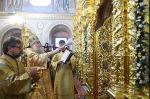 Великое освящение верхнего храма во имя Святой Живоначальной Троицы Свято-Троицкого кафедрального собора города Саратова