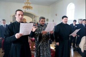Литургия Преждеосвященных Даров в храме в честь Казанской иконы Божией Матери р.п.Татищево