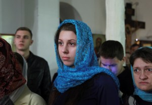 Всенощное бдение в храме в честь Благовещения Пресвятой Богородицы города Саратова