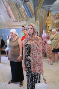 Крещальная Литургия в Свято-Троицком соборе Саратова