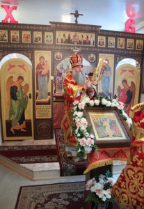 Божественная литургия в храме во имя святого апостола и евангелиста Иоанна Богослова г.Саратова