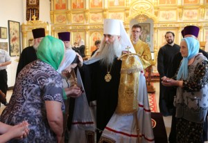Всенощное бдение в храме в честь Рождества Христова города Вольска