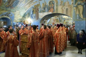 Всенощное бдение в Свято-Троицком кафедральном соборе г.Саратова