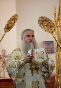 Божественная литургия на Архиерейском подворье — храме во имя преподобного Серафима Саровского города Саратова