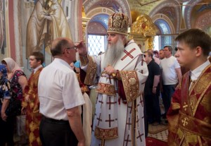 Всенощное бдение в Свято-Троицком кафедральном соборе г. Саратова