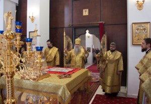 Божественная литургия в Свято-Алексиевском женском монастыре г. Саратова