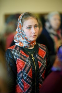 Вечерня в соединении с Божественной литургией свт. Иоанна Златоуста в храме в честь Благовещения Пресвятой Богородицы г.Вольска