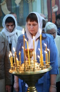 Божественная литургия в храме во имя Всех Святых, в земле Российской просиявших, г. Саратова