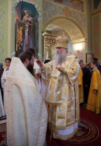 Всенощное бдение в храме в честь Покрова Пресвятой Богородицы г. Саратова
