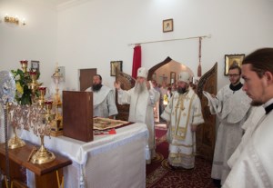 Божественная литургия в храме Преображения Господня Покровского женского монастыря г. Балашова