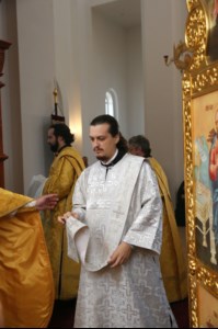 Божественная литургия в храме в честь Нерукотворного Образа Спасителя г. Саратова