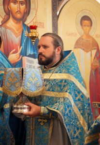 Божественная литургия в храме в честь Владимирской иконы Божией Матери с. Багаевка Саратовского района
