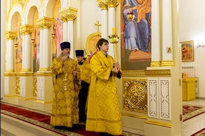 Всенощное бдение в храме святителя Спиридона Тримифунтского г. Саратова