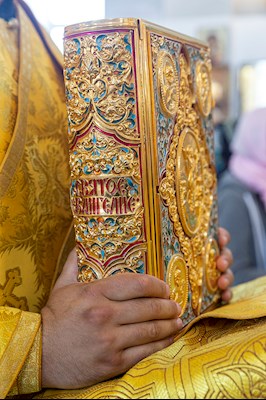 Божественная литургия в Петропавловском храме г. Аткарска