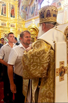 Всенощное бдение в Свято-Троицком кафедральном соборе г. Саратова