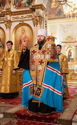 Митрополит Игнатий совершил всенощное бдение в храме Покрова Пресвятой Богородицы г. Саратова