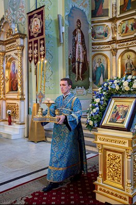 Всенощное бдение в храме Покрова Пресвятой Богородицы г. Саратова