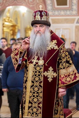 Божественная литургия в Свято-Троицком кафедральном соборе г. Саратова