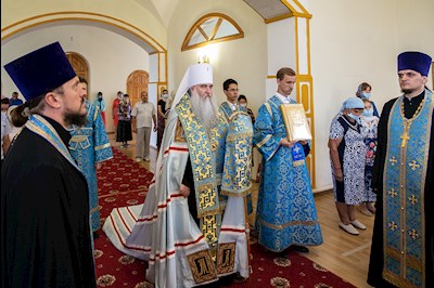 Всенощное бдение в храме в честь Казанской иконы Божией Матери р.п. Татищево