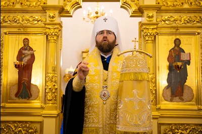 Митрополит Игнатий совершил всенощное бдение в храме апостола и евангелиста Иоанна Богослова г. Саратова