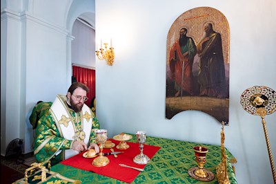 Митрополит Игнатий совершил Божественную литургию в Свято-Сергиевском женском монастыре с. Алексеевка