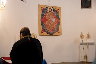 Митрополит Игнатий совершил всенощное бдение в храме святителя Тихона, епископа Воронежского, Задонского чудотворца, г. Саратова