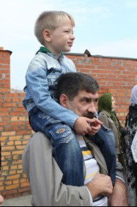 Чин основания Владимирского храма подворья Свято-Алексиевского женского монастыря Саратова в Вольске