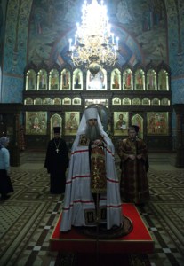 Всенощное бдение в Крестовоздвиженском храме г. Хвалынска