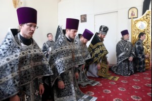 Литургия Преждеосвященных Даров в храме в честь Казанской иконы Божией Матери р.п.Татищево