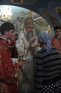 Всенощное бдение в Свято-Троицком соборе Саратова