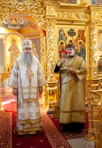 Божественная литургия в Свято-Троицком кафедральном соборе г. Саратова