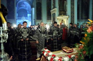Утреня с Чином погребения в храме в честь Сошествия Святого Духа г.Саратова