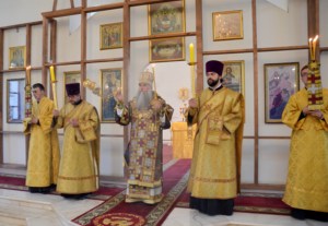 Всенощное бдение в храме в честь Рождества Христова г. Саратова
