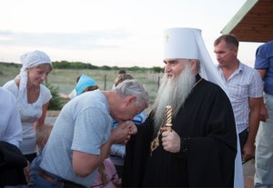 Всенощное бдение в храме во имя преподобного Сергия Радонежского с. Кошели Воскресенского района