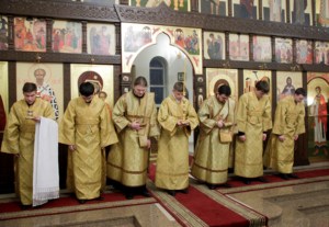 Всенощное бдение в Благовещенском храме г. Вольска