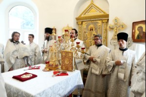 Божественная литургия в Спасо-Преображенском мужском монастыре г. Саратова